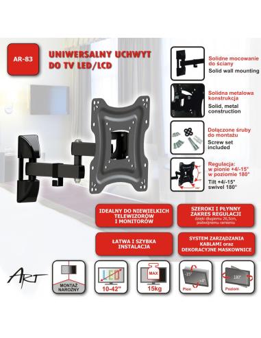 Uchwyt TV ścienny LED/LCD ART 10-42