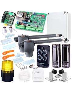 Zestaw Genius G-Bat 400 do bram 8m dwuskrzydłowych (lampa + stopka + odboje + moduł Wi-Fi)