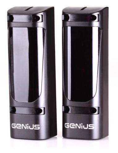 Zestaw Genius G-Bat 400 do bram 8m dwuskrzydłowych (lampa + stopka + odboje + moduł Wi-Fi)