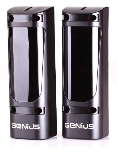 Zestaw Genius G-Bat 400 do bram 8m dwuskrzydłowych (lampa + stopka + odboje + moduł Wi-Fi)