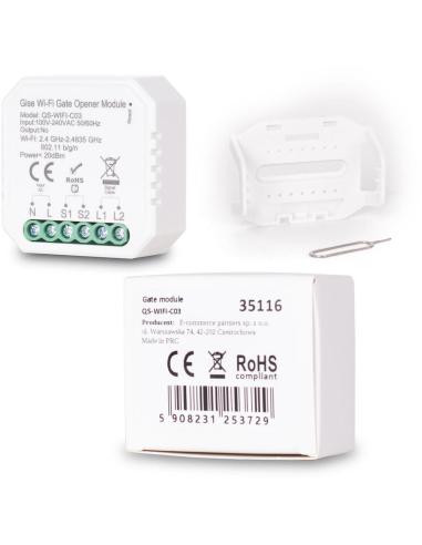 Zestaw Genius G-Bat 400 do bram 8m dwuskrzydłowych (lampa + stopka + odboje + moduł Wi-Fi)