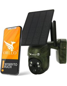 Kamera IP Orllo Bezprzewodowa 4G LTE Obrotowa z Panelem Solarnym ORLLO TZ1 MORO