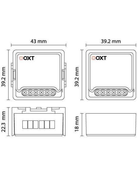 Moduł OXT mini sterownik rolet ZigBee TUYA