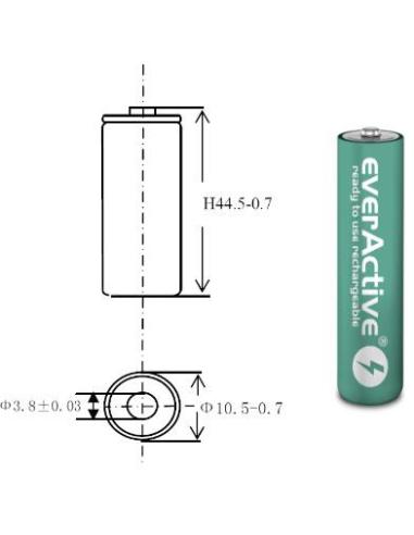 Akumulatorki AAA / R03 Ni-MH everActive 550mAh Infinity Line 3000 cykli (blister 4 szt.)