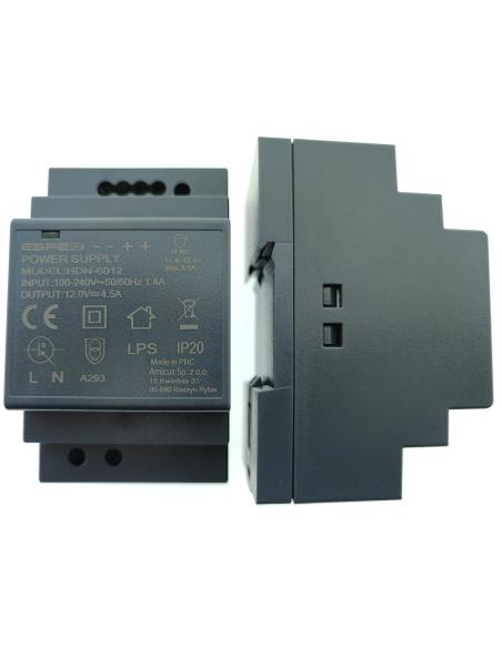 ZASILACZ IMPULSOWY NA SZYNĘ DIN ESPE HDN-6012 12V/54W/4.5A