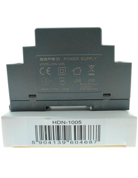 ZASILACZ IMPULSOWY NA SZYNĘ DIN ESPE HDN-1005 5V/10W/2A