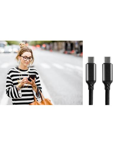 KABEL USB-C / USB-C everActive CBB-1PD5 100cm PD 100W 5A