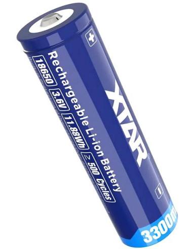 Akumulator 18650 Li-Ion 3,6V Xtar 3300mAh (1 szt.) z zabezpieczeniem