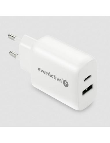 ŁADOWARKA SIECIOWA everActive SC-370Q 25W 1xUSB-C 1xUSB-A PD PPS