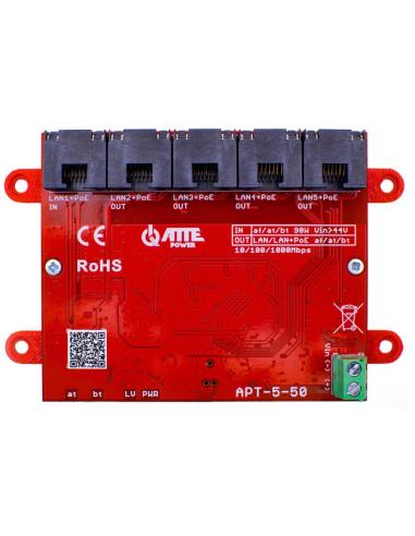 ATTE APT-5-50 Switch PoE 5 portowy 10/100/1000Mbps, extender