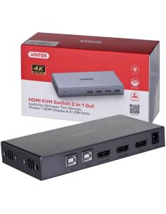 Unitek V307A przełącznik KVM 4K HDMI 2.0 2w1 2