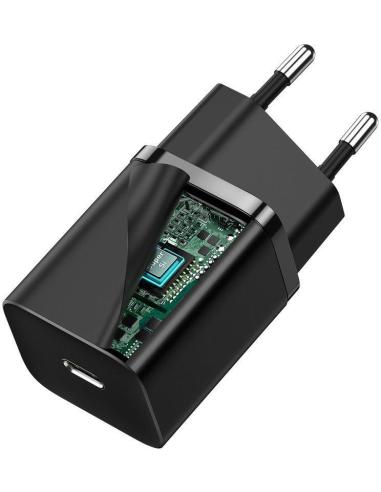ŁADOWARKA SIECIOWA Baseus Super Si Quick Charger 1C CCSUP-J01 30W 1x USB-C PD 3.0 QC 3.0 CZARNA