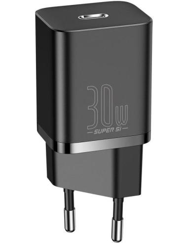 ŁADOWARKA SIECIOWA Baseus Super Si Quick Charger 1C CCSUP-J01 30W 1x USB-C PD 3.0 QC 3.0 CZARNA