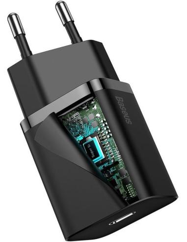 ŁADOWARKA SIECIOWA Baseus Super Si Quick Charger 1C TZCCSUP-L01 25W 1x USB-C PD 3.0 QC 3.0 + KABEL