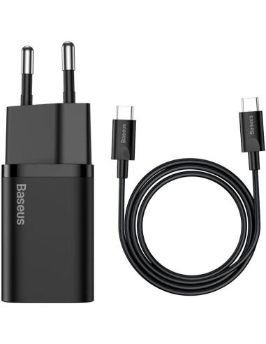 ŁADOWARKA SIECIOWA Baseus Super Si Quick Charger 1C TZCCSUP-L01 25W 1x USB-C PD 3.0 QC 3.0 + KABEL