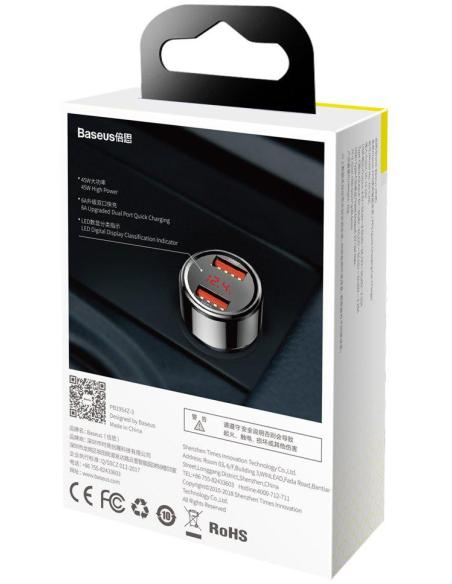 ŁADOWARKA SAMOCHODOWA Baseus Magic CCMLC20A-01 45W 6A 2x USB-A QC 3.0
