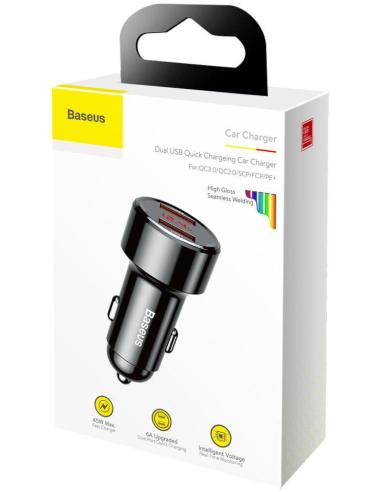 ŁADOWARKA SAMOCHODOWA Baseus Magic CCMLC20A-01 45W 6A 2x USB-A QC 3.0