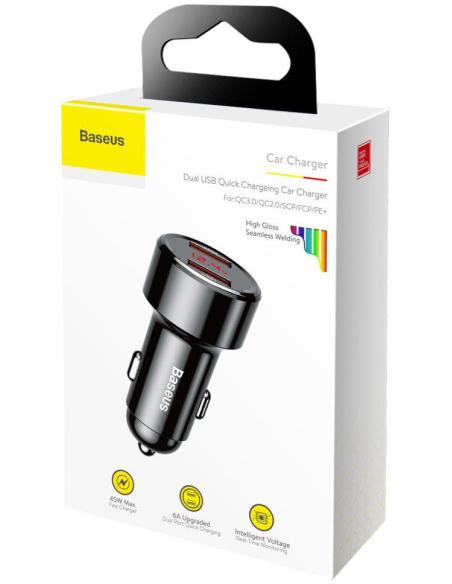 ŁADOWARKA SAMOCHODOWA Baseus Magic CCMLC20A-01 45W 6A 2x USB-A QC 3.0