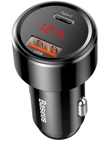 ŁADOWARKA SAMOCHODOWA Baseus Magic CCMLC20C-01 45W 6A 1x USB-A 1x USB-C QC 3.0