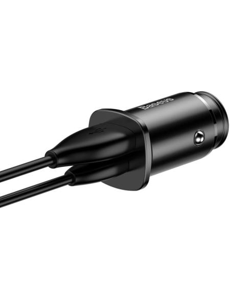 ŁADOWARKA SAMOCHODOWA Baseus Square CCALL-AS01 30W 5A 1x USB-A 1x USB-C QC 4.0+
