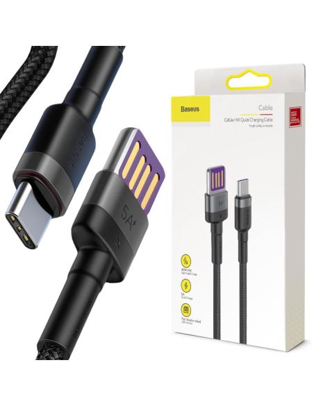 KABEL USB-A / USB-C Baseus Cafule CATKLF-PG1 100cm SuperCharge 40W 5A QC 3.0 W OPLOCIE