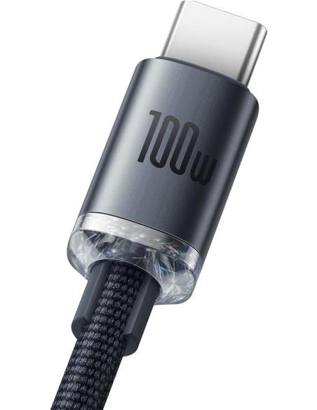 KABEL USB-A / USB-C Baseus Crystal CAJY000401 120cm 100W 6A QC 3.0 W OPLOCIE PREMIUM