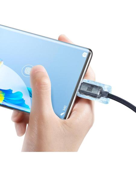 KABEL USB-A / USB-C Baseus Crystal CAJY000401 120cm 100W 6A QC 3.0 W OPLOCIE PREMIUM