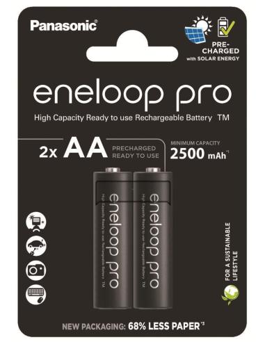 Akumulatorki R6 / AA Panasonic Eneloop PRO 2500mAh Ni-MH BK-3HCDE/2BE (blister 2 szt.)