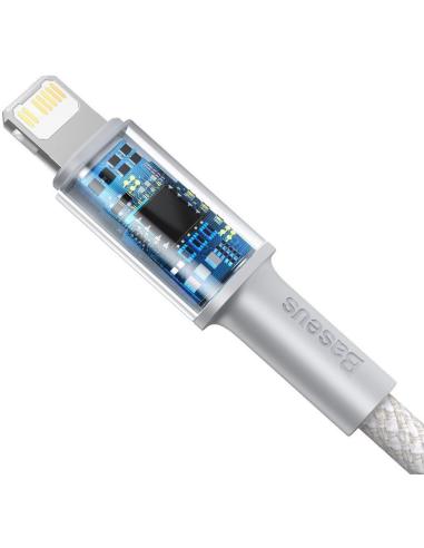 KABEL USB-C / Lightning iPhone Baseus Cafule CATLGD-02 1m 20W PD Quick Charging BIAŁY W OPLOCIE