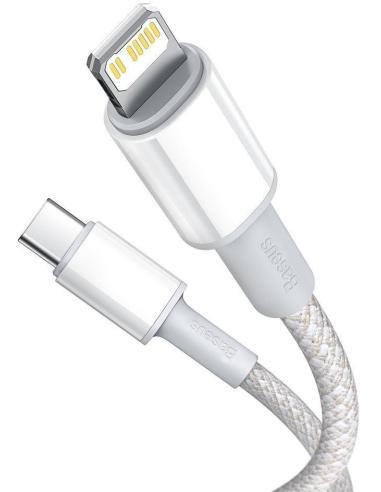 KABEL USB-C / Lightning iPhone Baseus Cafule CATLGD-02 1m 20W PD Quick Charging BIAŁY W OPLOCIE