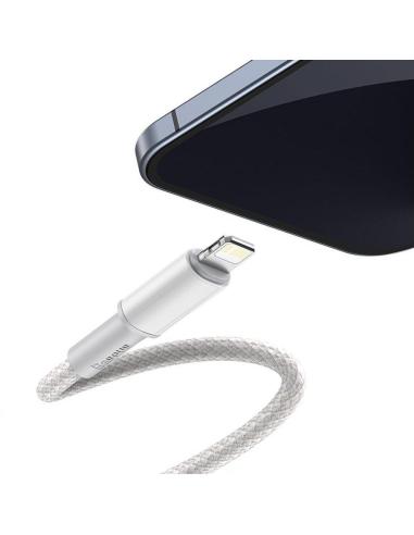 KABEL USB-C / Lightning iPhone Baseus Cafule CATLGD-02 1m 20W PD Quick Charging BIAŁY W OPLOCIE