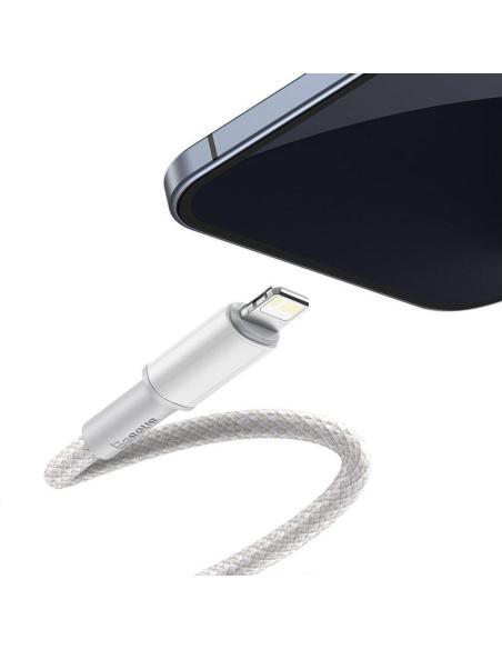 KABEL USB-C / Lightning iPhone Baseus Cafule CATLGD-02 1m 20W PD Quick Charging BIAŁY W OPLOCIE