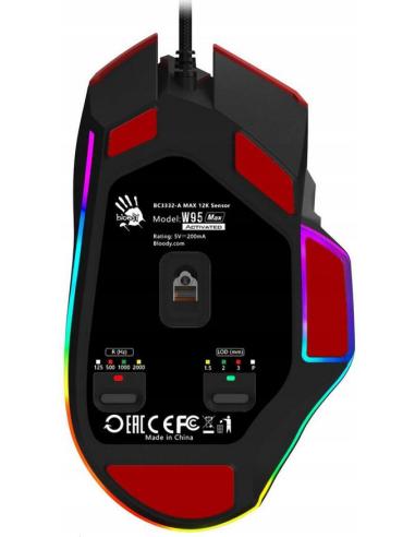 Mysz komputerowa A4tech Bloody W95 Max USB Sports Red