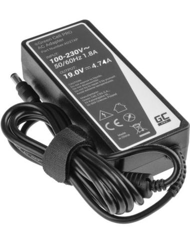 ZASILACZ ŁADOWARKA DO LAPTOPA ASUS TOSHIBA Green Cell PRO AD27AP 19V 4,74A 90W 5,5mm/2,5mm