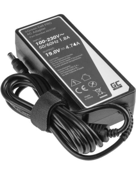 ZASILACZ ŁADOWARKA DO LAPTOPA ASUS TOSHIBA Green Cell PRO AD27AP 19V 4,74A 90W 5,5mm/2,5mm