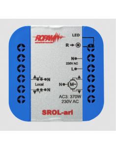 ROPAM SROL-ari bezprzewodowy, douszkowy sterownik rolety 230VAC, amperometryka, status rolety w apli