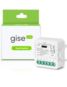 GISE Smart Podwójny moduł przekaźnikowy WiFi | Tuya | GDS-WF