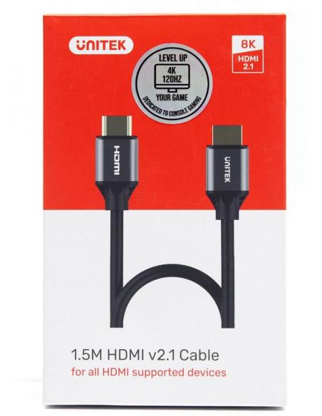 Kabel HDMI Unitek C137W 2.1 8K, UHD, 1,5m