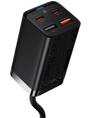 ŁADOWARKA SIECIOWA Baseus GaN 3 Pro Desktop Charger CCGP040101 65W 2x USB-A 2x USB-C PD 3.0 QC 4.0