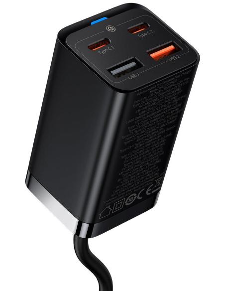 ŁADOWARKA SIECIOWA Baseus GaN 3 Pro Desktop Charger CCGP040101 65W 2x USB-A 2x USB-C PD 3.0 QC 4.0