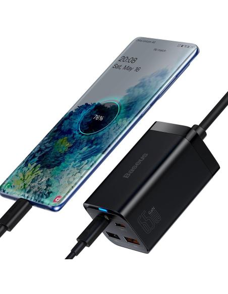 ŁADOWARKA SIECIOWA Baseus GaN 3 Pro Desktop Charger CCGP040101 65W 2x USB-A 2x USB-C PD 3.0 QC 4.0