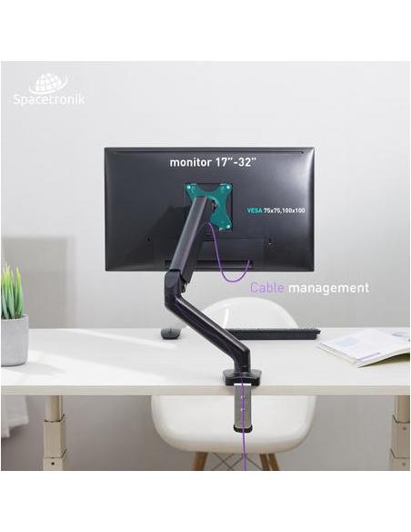 Uchwyt biurkowy Spacetronik SPA-G110 na monitor 17"-32"