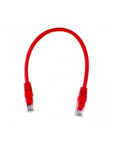 PATCHCORD U/UTP KAT.5E 0,25m CZERWONY