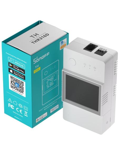 SONOFF TH Elite | THR316D | Przekaźnik Wifi z funkcją pomiaru temperatury oraz wilgotności