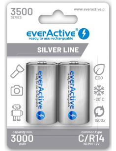 Akumulatorki C / R14 Ni-MH everActive 3500 mAh Silver Line (box 2 szt.)