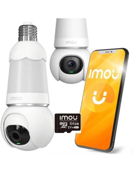 Kamera IP Imou kamera żarówka Bulb Cam 5MP IPC z kartą pamięci 64GB