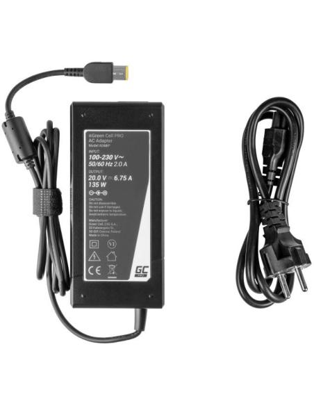 ZASILACZ ŁADOWARKA DO LAPTOPA LENOVO Green Cell PRO AD68P 20V 6,75A 135W Slim Tip