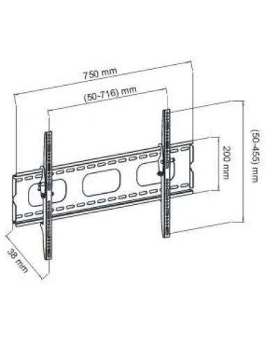 Uchwyt TV ścienny LED/LCD ART 32-70 reg.w pionie