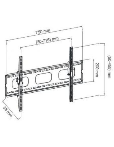 Uchwyt TV ścienny LED/LCD ART 32-70 reg.w pionie