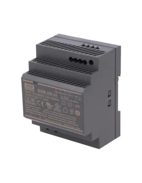 Przewodowy zasilacz 24v dc 100w na szynę din czarny ZS-24/100 Tech Sterowniki